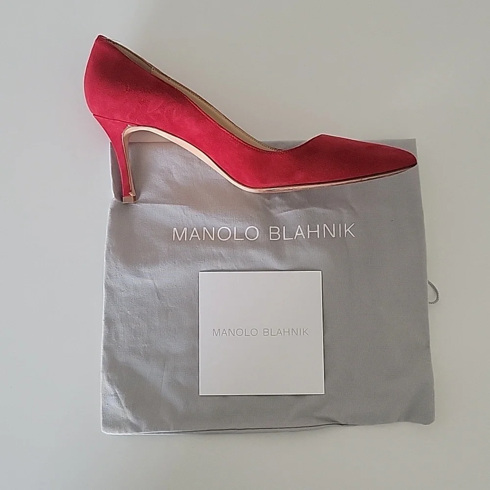 Manolo Blahnik Red Heels - Picture 2 of 11
